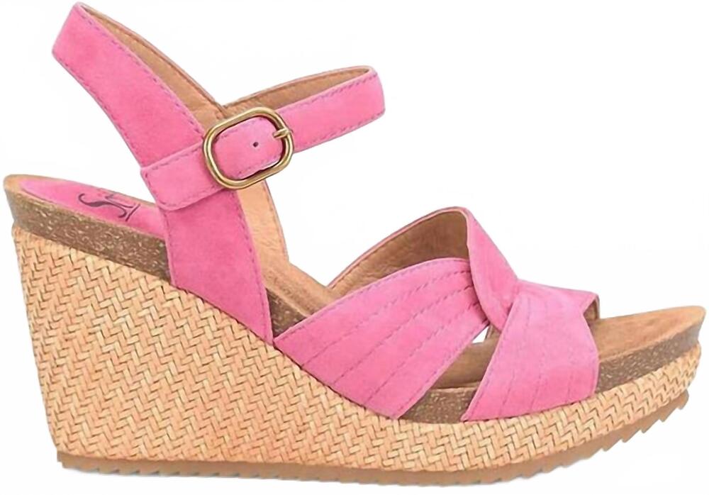 NEW SOFFT women's clarissa wedge sandal in magenta